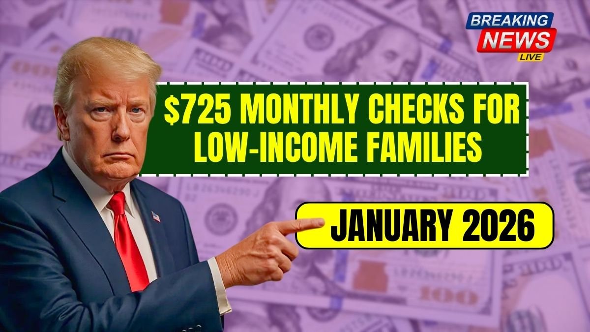 $725 Monthly Checks for Low-Income Families – Payments Arriving on January 2026