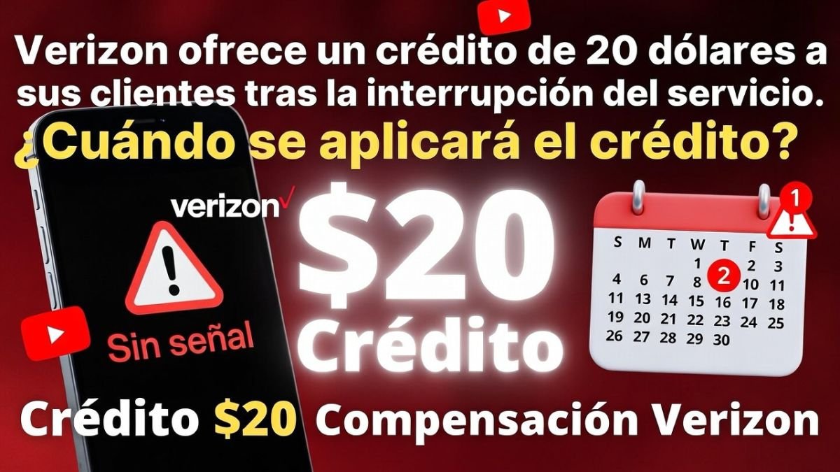 Verizon ofrece un crédito de 20 dólares a sus clientes tras la interrupción del servicio